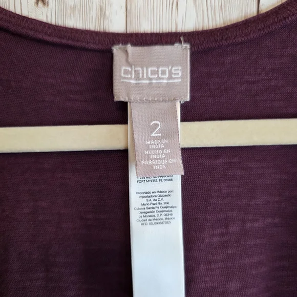 Chico's Deep Burgundy Top - Picture 5 of 9